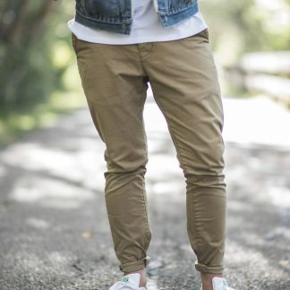 Fcvja5 Men's Straight Fit Chino Pants — Cotton Twill