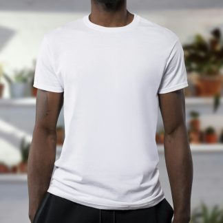 Fcvja5 Men's Classic Crew Neck T-Shirt — Soft Cotton Everyday Tee